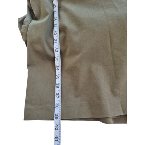 Ann Taylor Dress Size 12 Sleeveless Sheath Olive Green Office Siren Classic - Picture 9 of 9